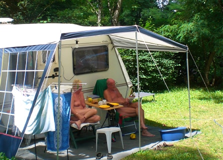Campsites for naturists